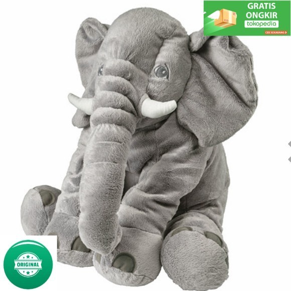 ✅New Ori Boneka Gajah Besar Lucu Empuk Halus Nyaman Ukuran 60Cm_Kea Original Limited