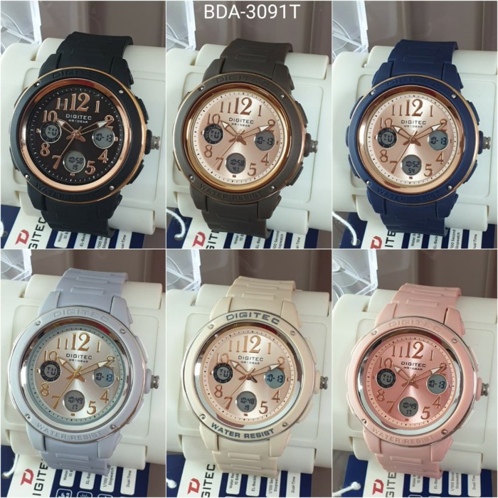✅Ori Jam Tangan Wanita Digitec Dg 3091 Original Dg3091 Bda3091 Berkualitas