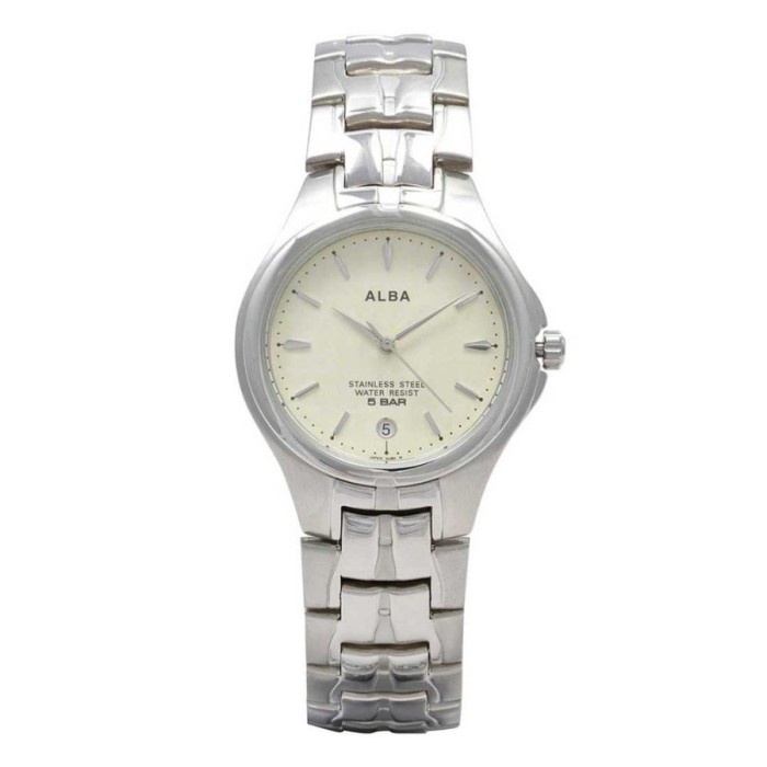 ✅Ori Alba Quartz Stainless Steel Ag8095 Diskon