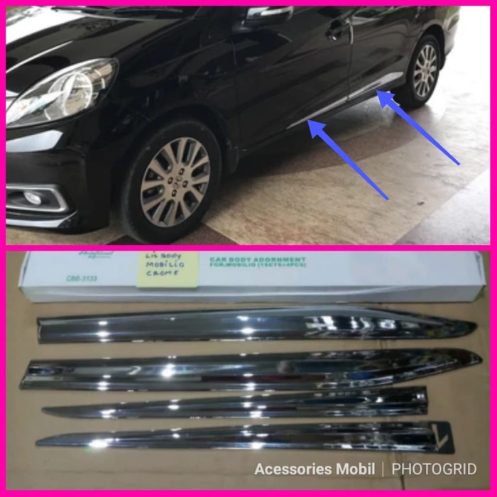 ✅Original List Body Mobilio List Pintu Samping Mobilio Chrome Berkualitas