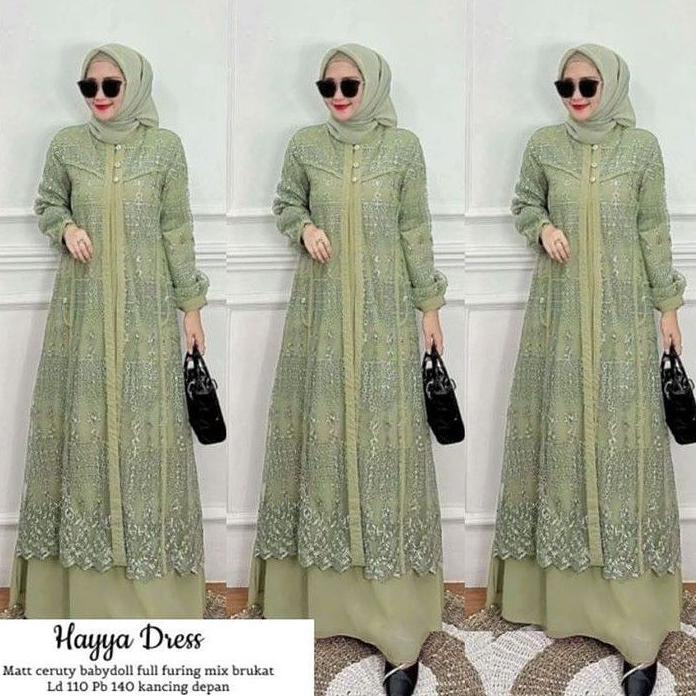 11.11 Gamis Terbaru 2023 Lebaran // Dress Muslimah Modis Terbaru // Baju Dress Wanita Muslim Motif P