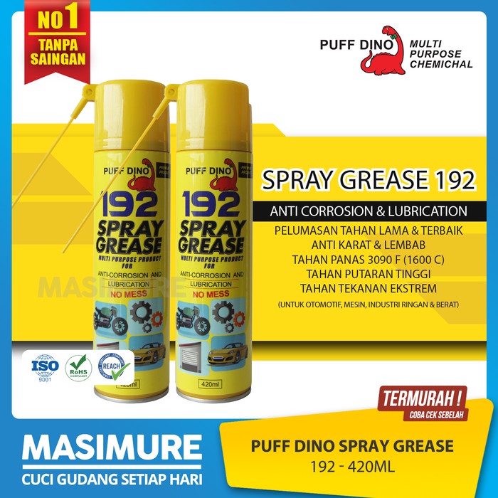 ✨COD Puff Dino - Spray Grease 192 - 420 Ml - Grease Multipurpose Diskon