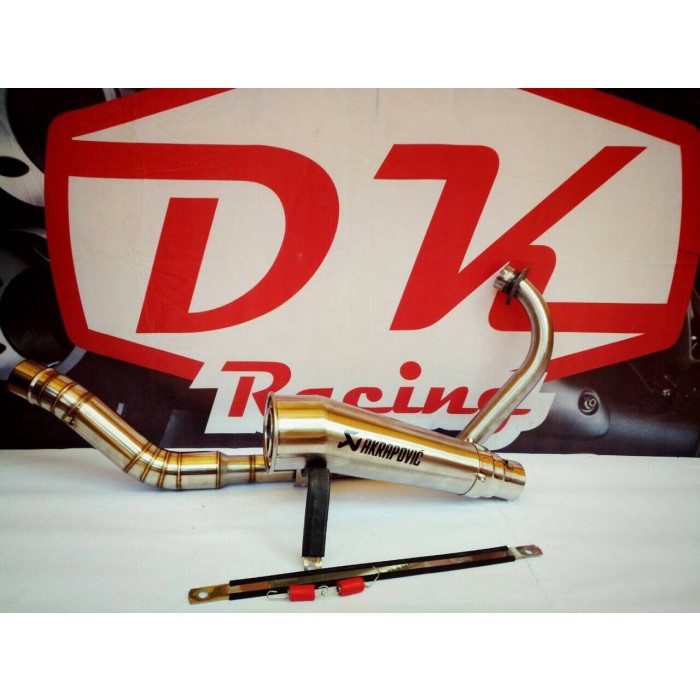 ✨New Ori Knalpot Racing Yamaha Byson Akrapovic Meghapone Fullsystem Terbatas