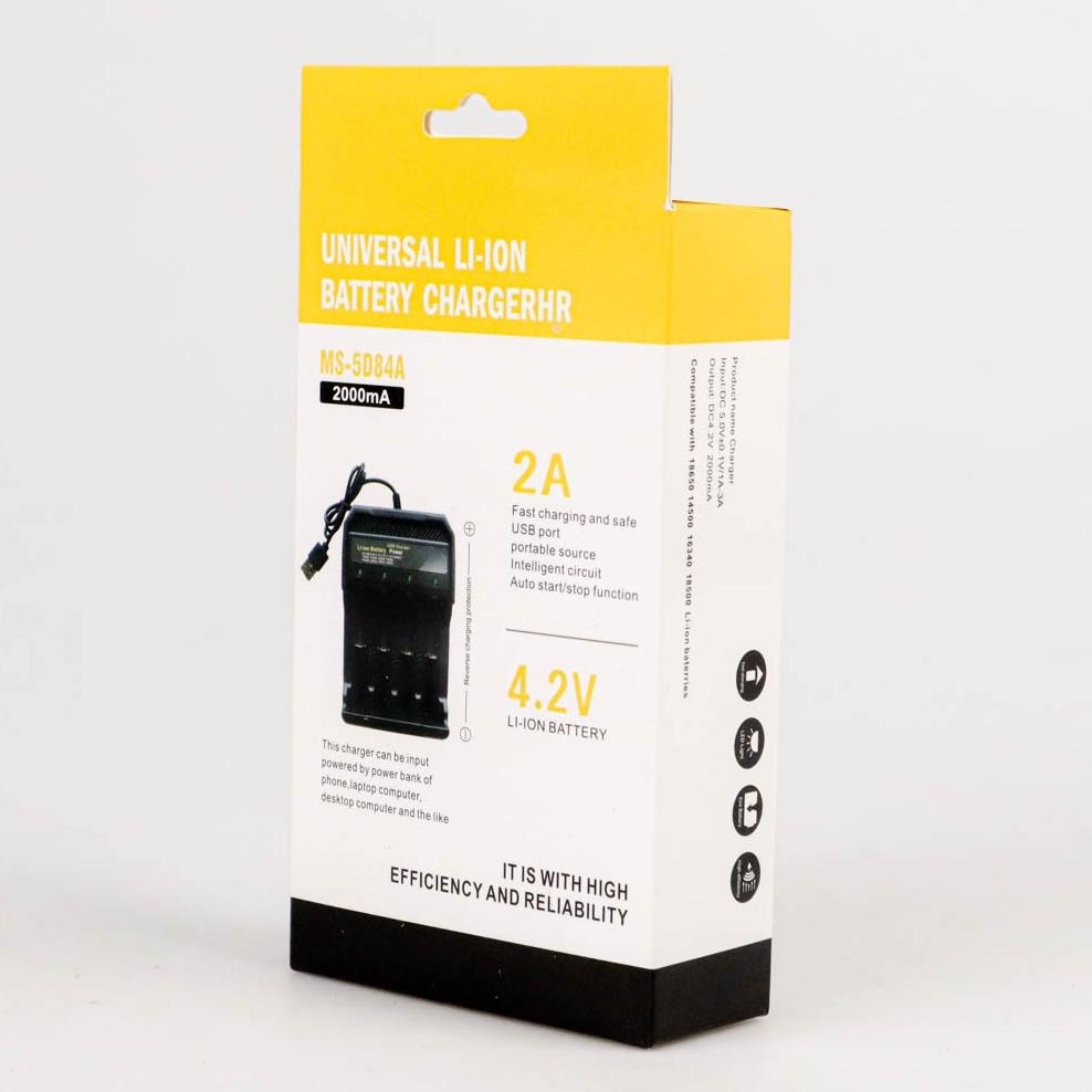 Bisa COD Charger Baterai USB Lithium 18650 4 Slot - Black Termurah