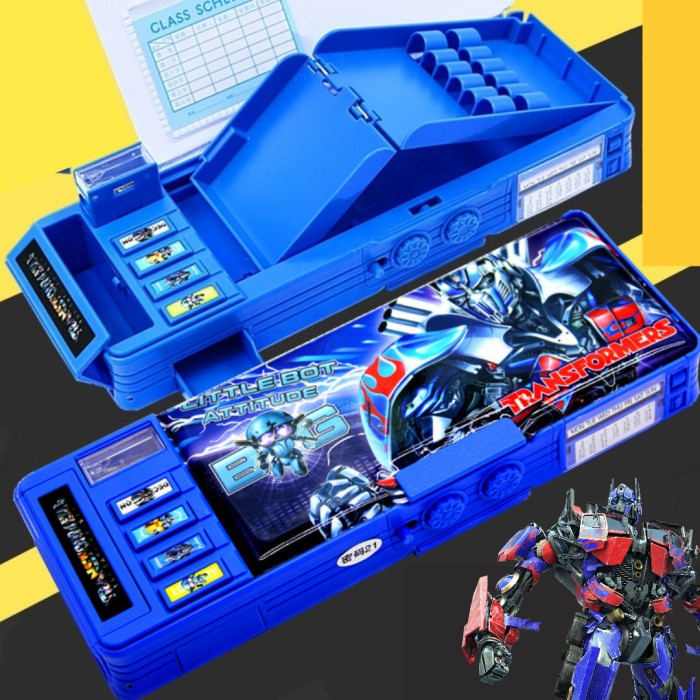 

Tempat Pensil Transformer Kode Password Kotak Pencil Anak Laki Laki