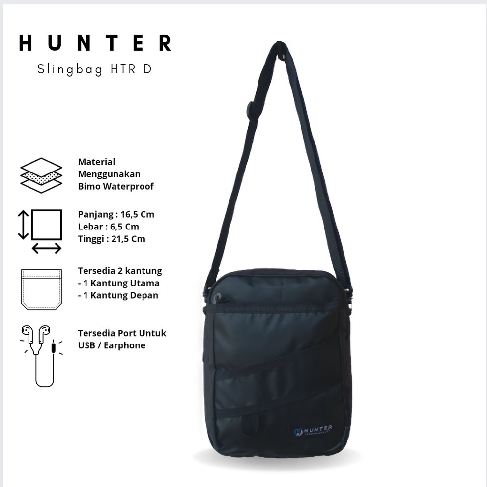 Tas Selempang Crossbody Slingbag Hunter D