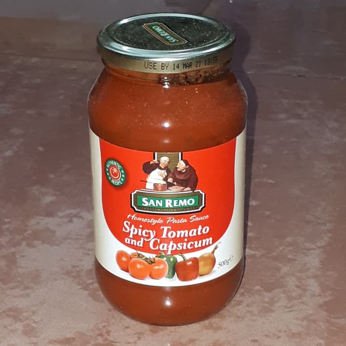 

San Remo Spicy Tomato And Capsicum Pasta Sauce 500G