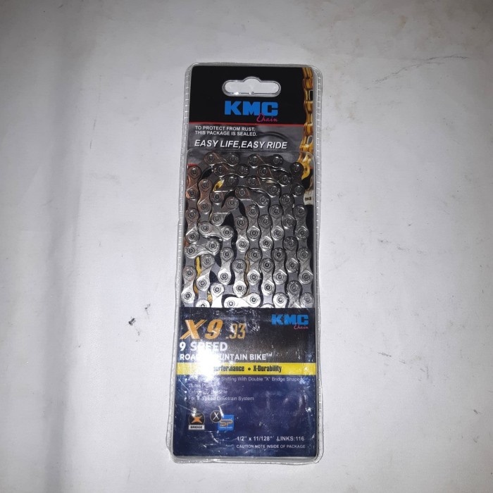 [New Ori] Rantai Kmc 9 Speed X9.93 Cocok Untuk Mtb Seli Dan Roadbike Bisa Sameday