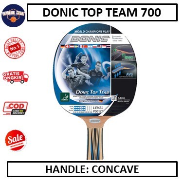 [New] Bat Donic Top Team 700 Original Bet Tenis Meja Pingpong - Tenis Meja Terbatas