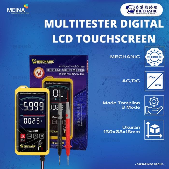 ✅COD Mechanic Itouch Multitester Multimeter Digital Lcd Touchscreen Terbatas