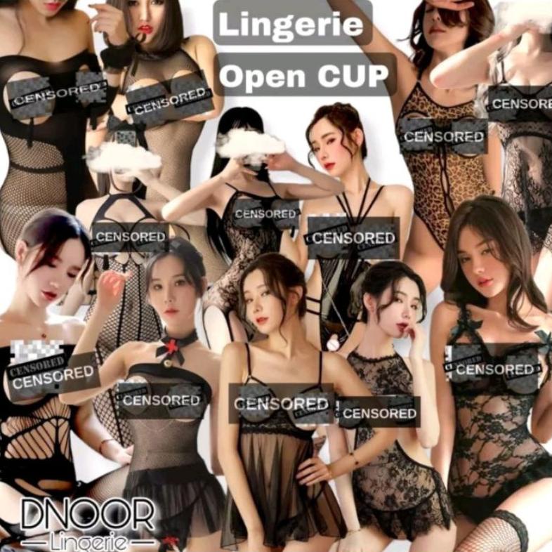TERLARIS Lingerie Open Cup Costume Wanita | Baju Dinas Istri Model Dada Terbuka All Variasi murah