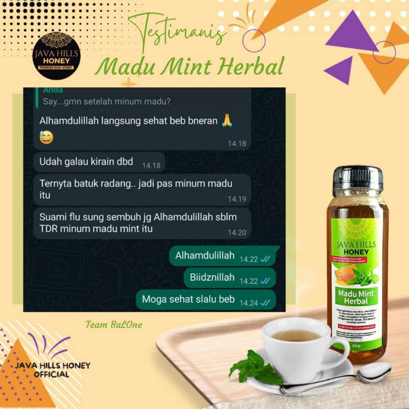 madu mint Java hills honey