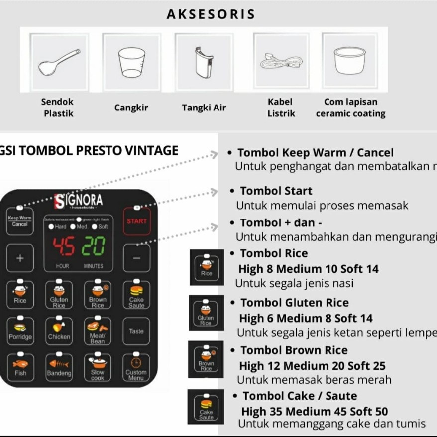 Signora Presto Vintage Signora Plus Bonus Signora Presto Vintage 5Lt Presto Presto Bagus Presto