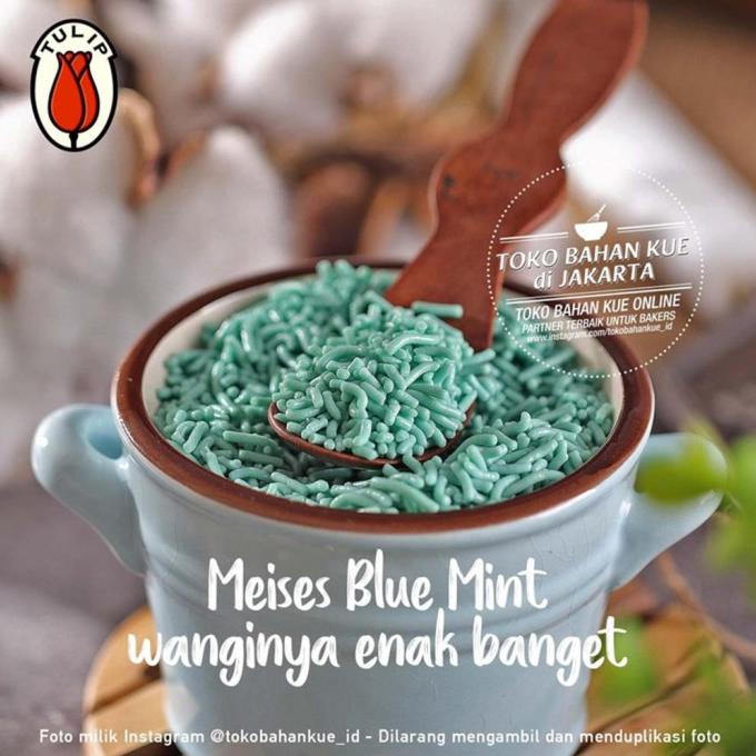 

Tulip Meses MINT BLUE 1kg Mesis Wangi MINT Meises Chocorice Ceres Enak