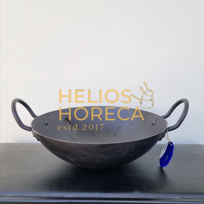 ✨Baru Wajan Penggorengan Kuali 32Cm Carbon Steel Bima Chefs Asian Wok Bisa Gojek