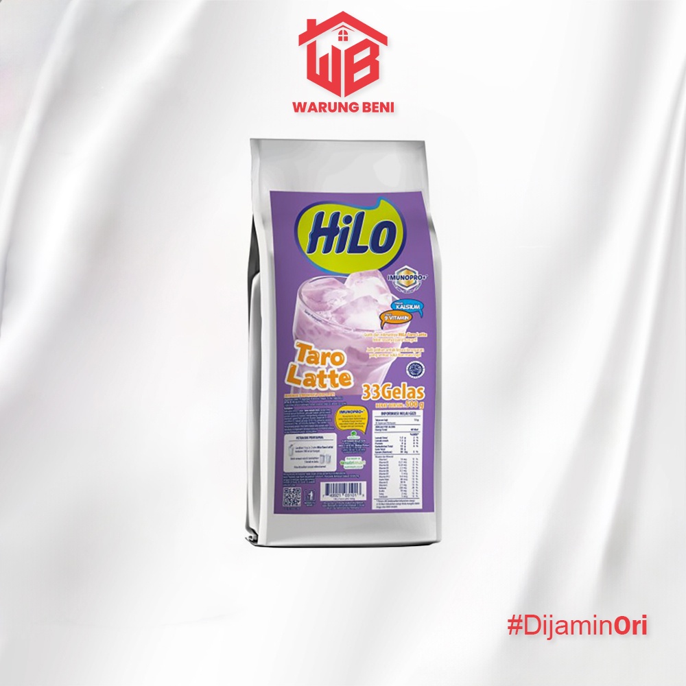 

HiLo Powder Drink Minuman Tinggi Kalsium Taro Latte (10 Sachet)