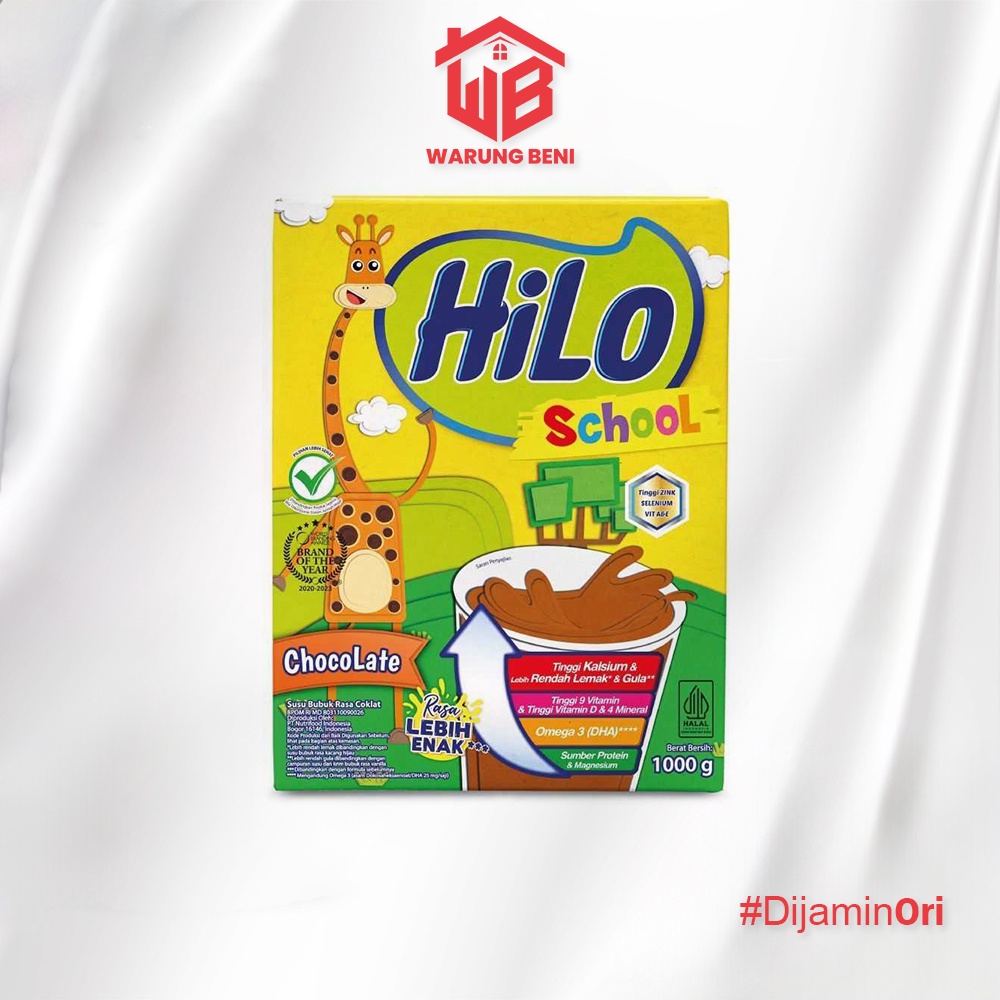 

HiLo School Susu Protein Anak Tinggi Kalsium Chocolate 1000 Gr