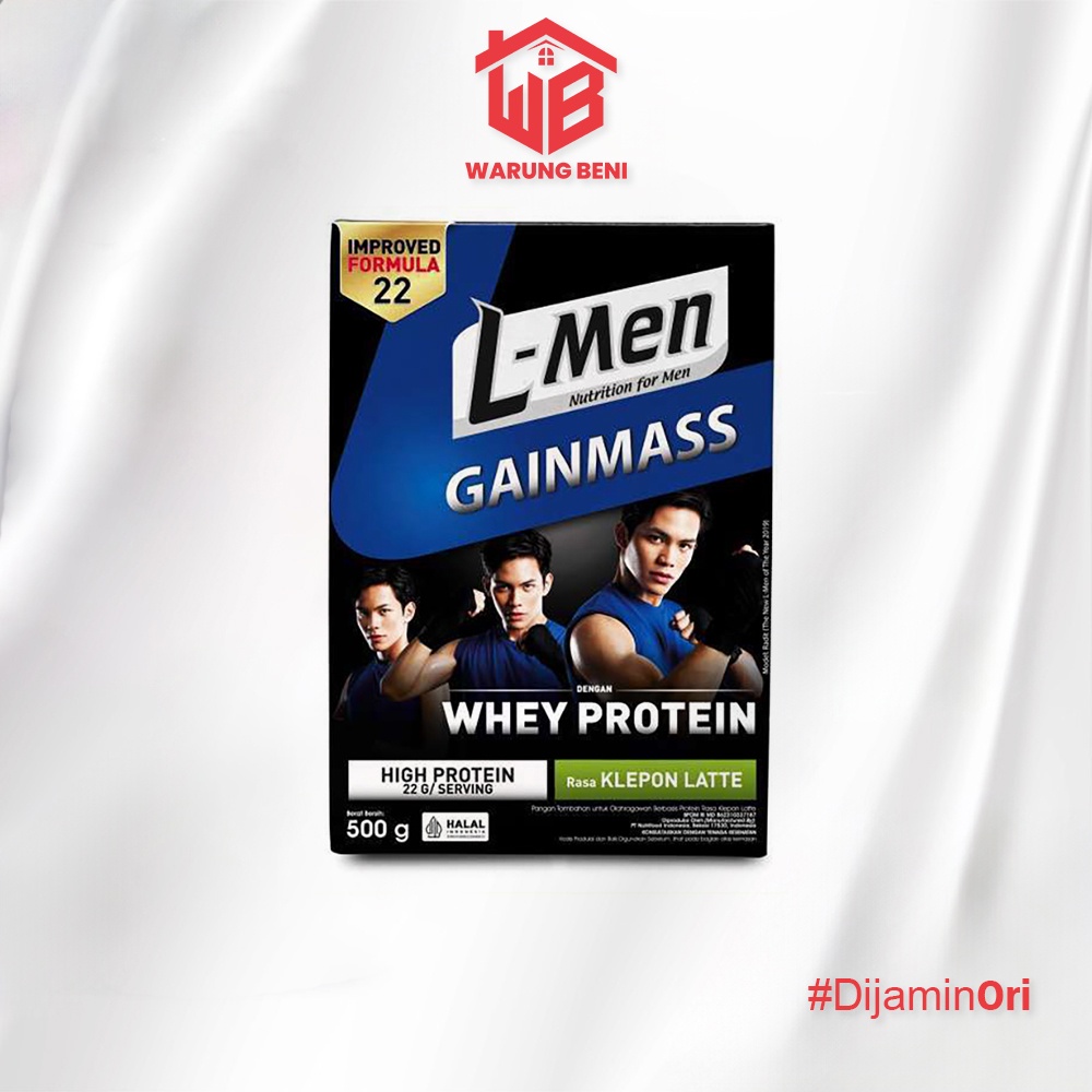 

L-Men Gainmass Susu Gainer Tinggi Protein Dengan Whey Protein Klepon Latte 500 gr