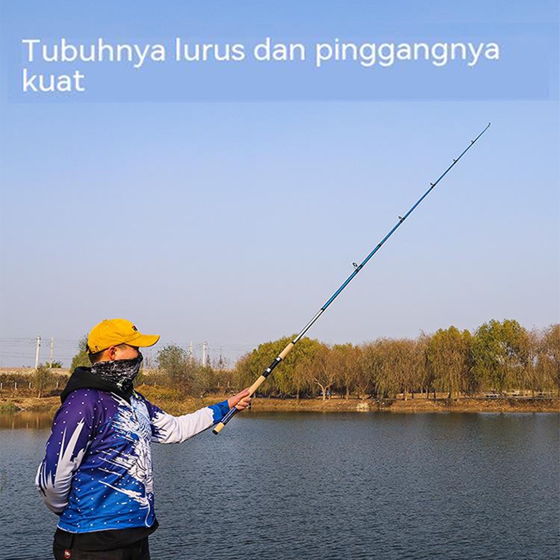 Shimano Rod Alat Pancing Rod Joran Pancing Carbon Sutet 2 Bagian Tongkat Pancing Putar/Casting M