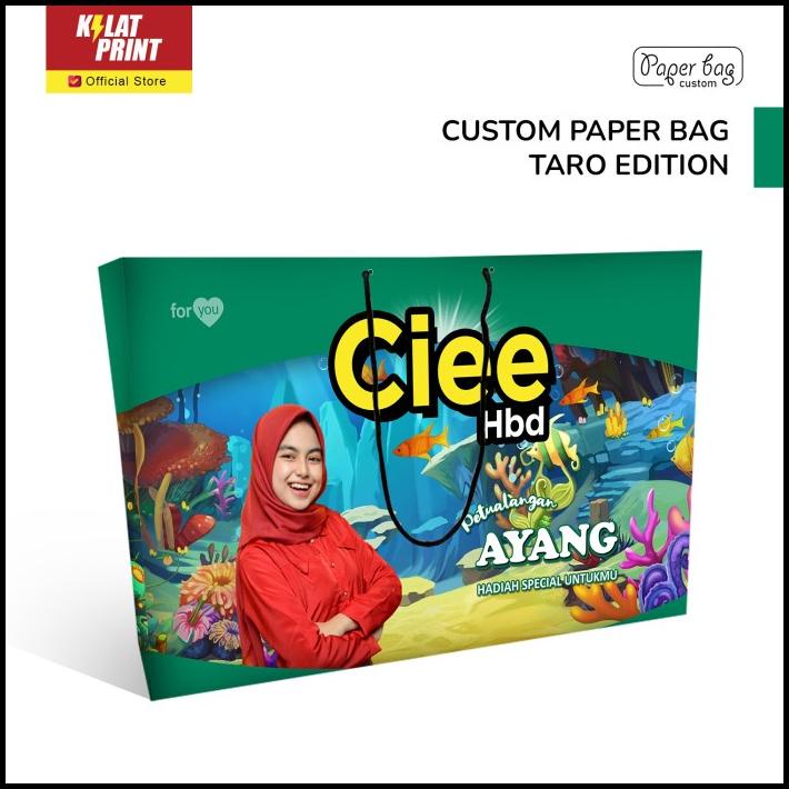 

TERMURAH PAPER BAG KADO CUSTOM MUKA FOTO ALA TARO NET EDITION !!!!!!!