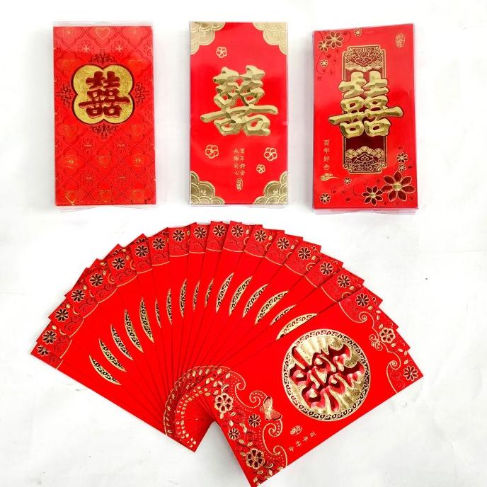 

Imlek Angpao Imlek Box Isi Banyak Angpau Merah Fu Ampau Kawin Merah Shuangxi Original