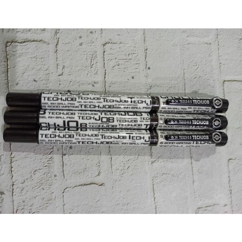 

Promo (12Pc) Bulpen Techjob TG-313A/ Gel Ink pen 0.5mm Murah Meriah