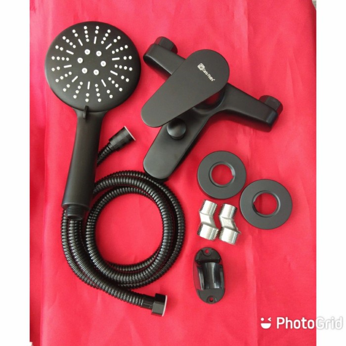 ✅Ori Kran Air Panas Dingin Kran Shower Mandi Stainless Hitam Berkualitas
