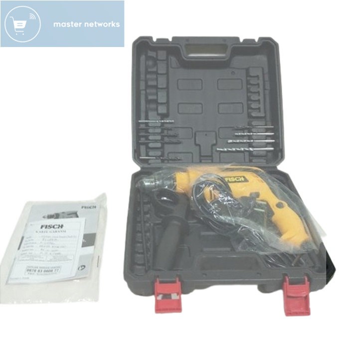 ✅New Ori Fisch Sdt8281 Impact Drill 13Mm Set Koper Bor Listrik 13 Mm 650 Watt Bisa Sameday
