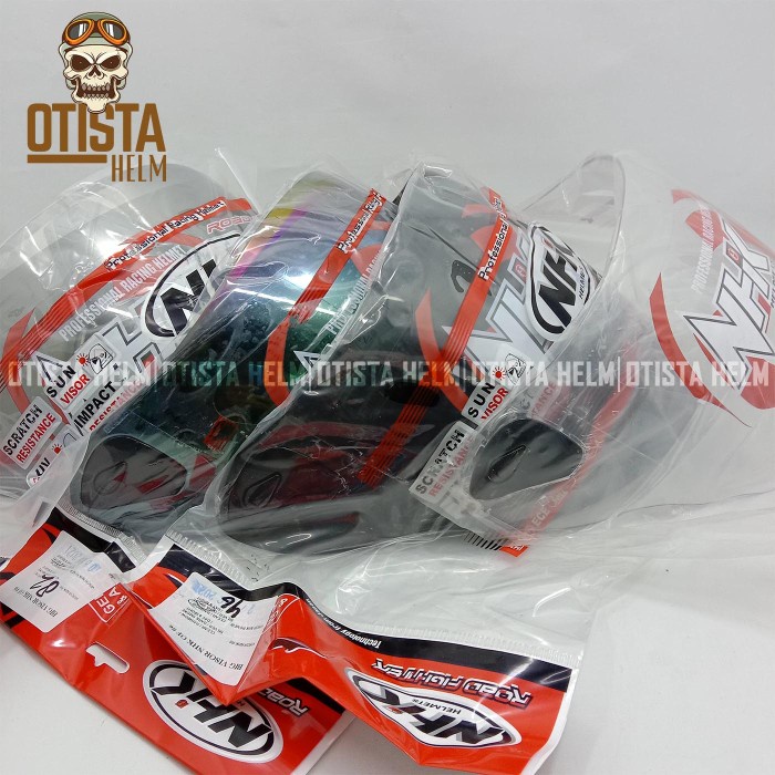 Aksesoris Kaca Main Visor Helm Nhk R6 Clear Pelangi Silver Anti Air