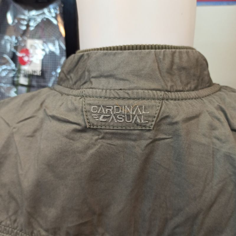 [EXCLUSIVE] BEST QUALITY TERBARU Jaket Bomber Casual CARDINAL Katun Garansi Original EAJAR372