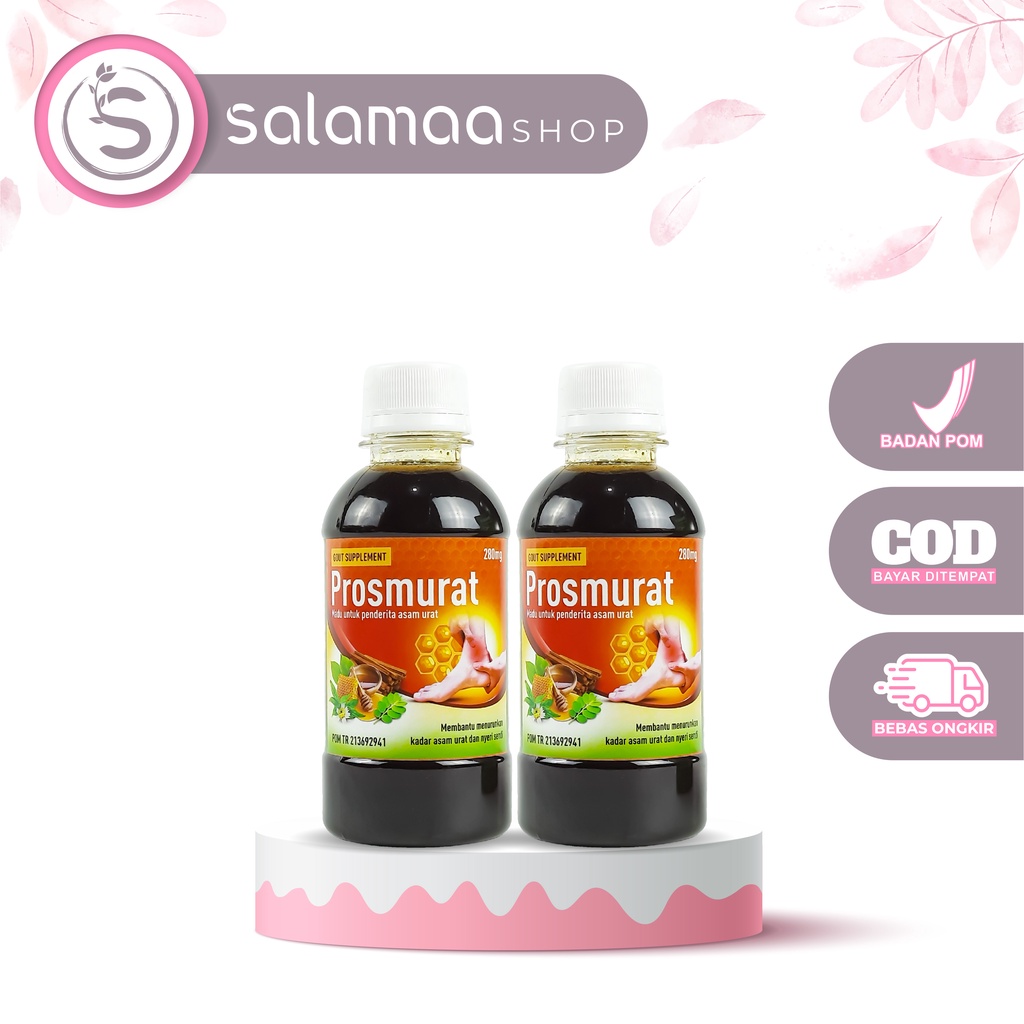 

Paket 2 Botol Madu Prosmurat Obat Untuk Penderita Asam Urat dan Nyeri Sendi 280mg