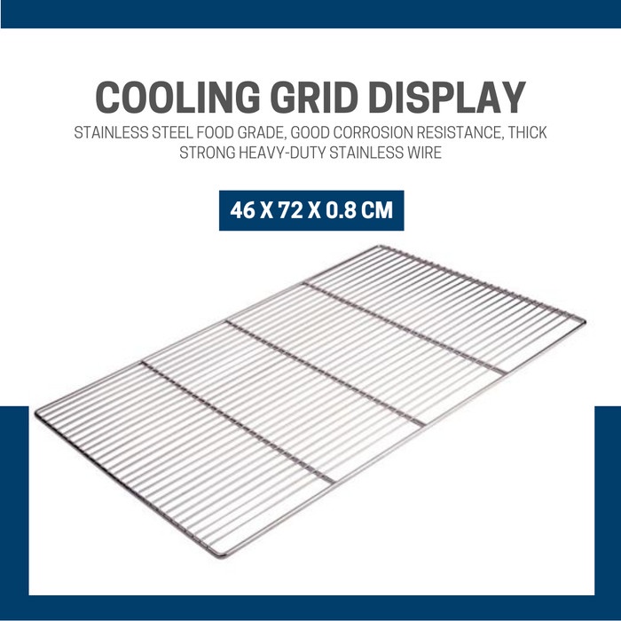

✨Baru Xl Cooling Wire Stainless Rak Grid Display - 46 X 72 Cm Limited