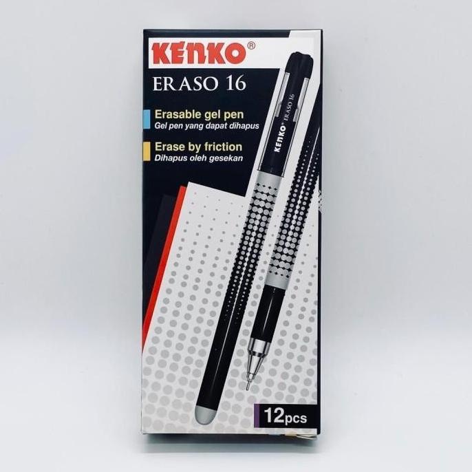 

PROMO KENKO Pulpen Gel Pen Eraso 16 BISA HAPUS (12 PC) TERLARIS