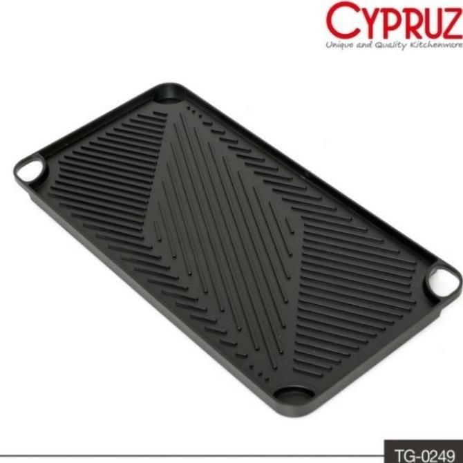 ✨Baru Cypruz Tg-0249 Grill Pan Teflon 2 Sisi Double Side Alat Panggang Berkualitas