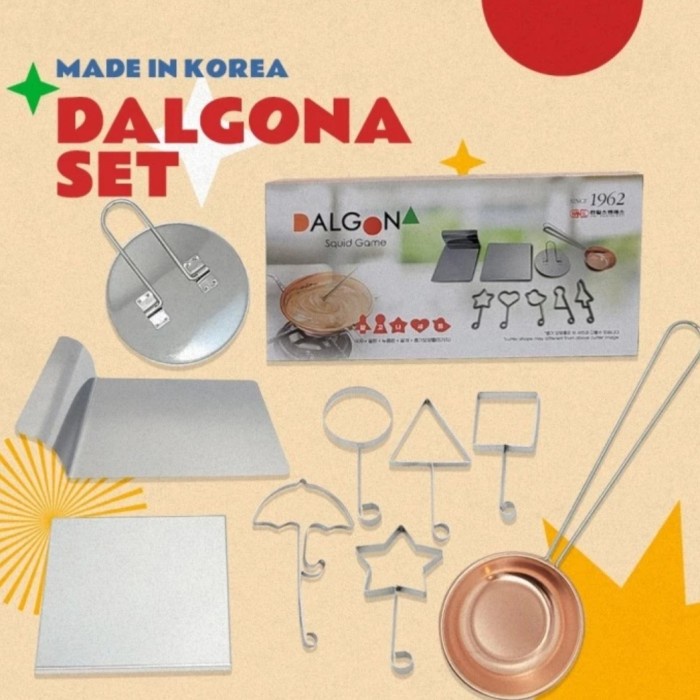 ✅Termurah Korean Sugar Candy Dalgona Stainless Cooking Dalgona Set Diskon