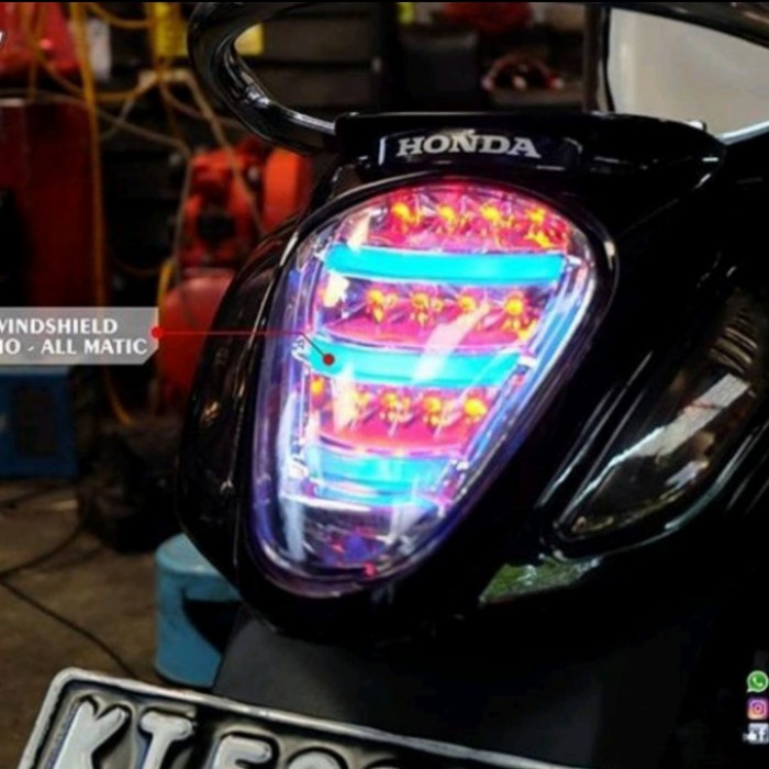 ✨New Lampu Stoplamp Belakang Scoopy Fi Led Jpa 2013-2016 Diskon