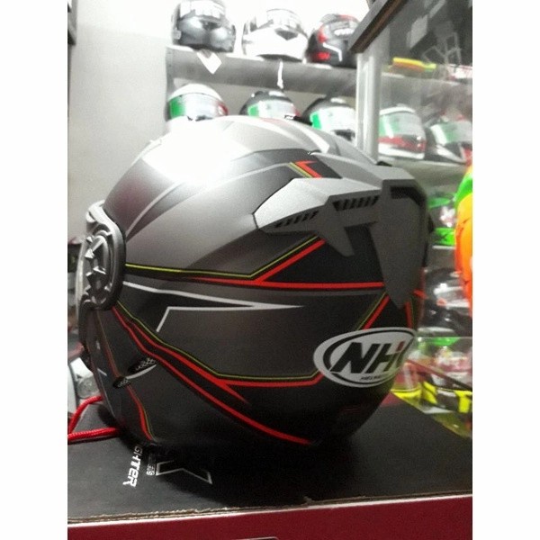 ✨New Helm Nhk Gladiator Hawk Black Orange Green Doff Diskon