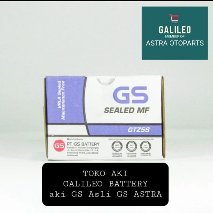 ✨New Aki Motor Honda Beat Pop Gs Astra Gtz 5S Aki Kering 12V / 3.5Ah Ori Berkualitas