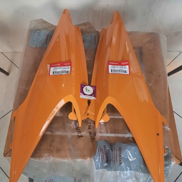 ✨New Ori Cover Body Bodi Halus Kanan Kiri Honda Beat Karbu Old 2008-2012 Oren Berkualitas