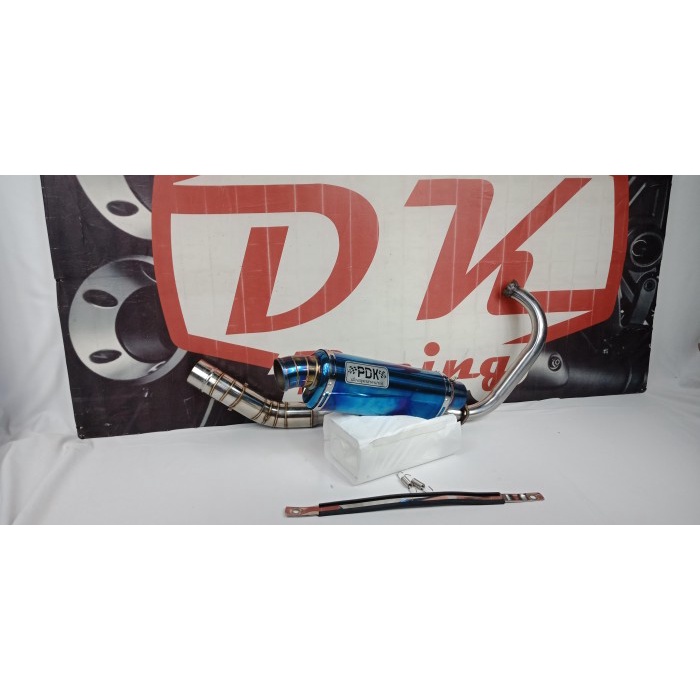 ✨New Ori Exhaust Knalpot Racing Yamaha Vixion R 150 Pdk Oval Biru Terbaru