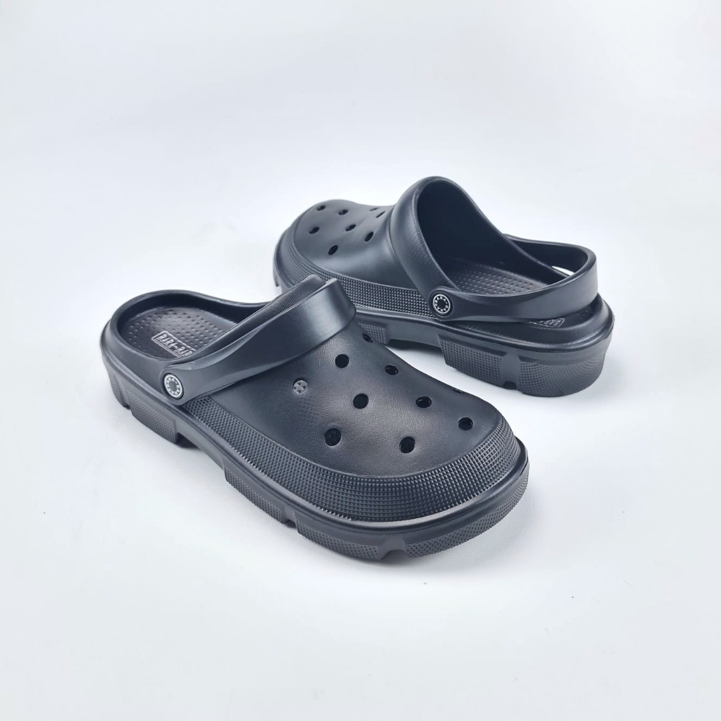 [MODEL TERKINI] ZH333BPHK BARA BARA ORIGINAL sandal karet baim model croc bakpao tanggung 36 41