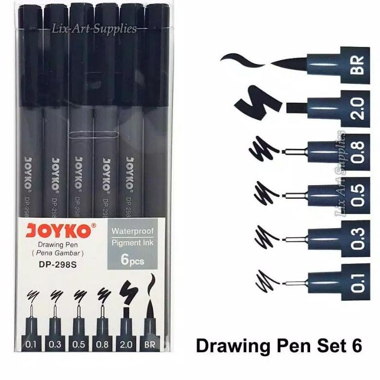 

PROMO Drawing Pen 6pc JOYKO DP-298S MURAH