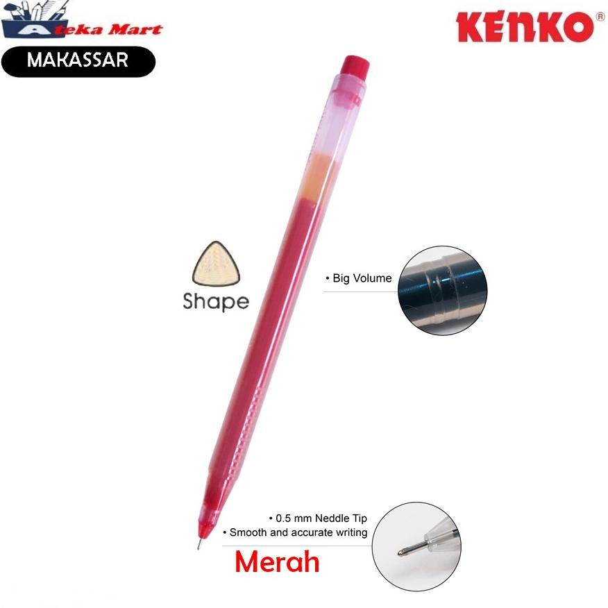 

PROMO [BOX/12PCS] KENKO GEL PEN T-GEL KE-303 PENA SEGITIGA TERLARIS