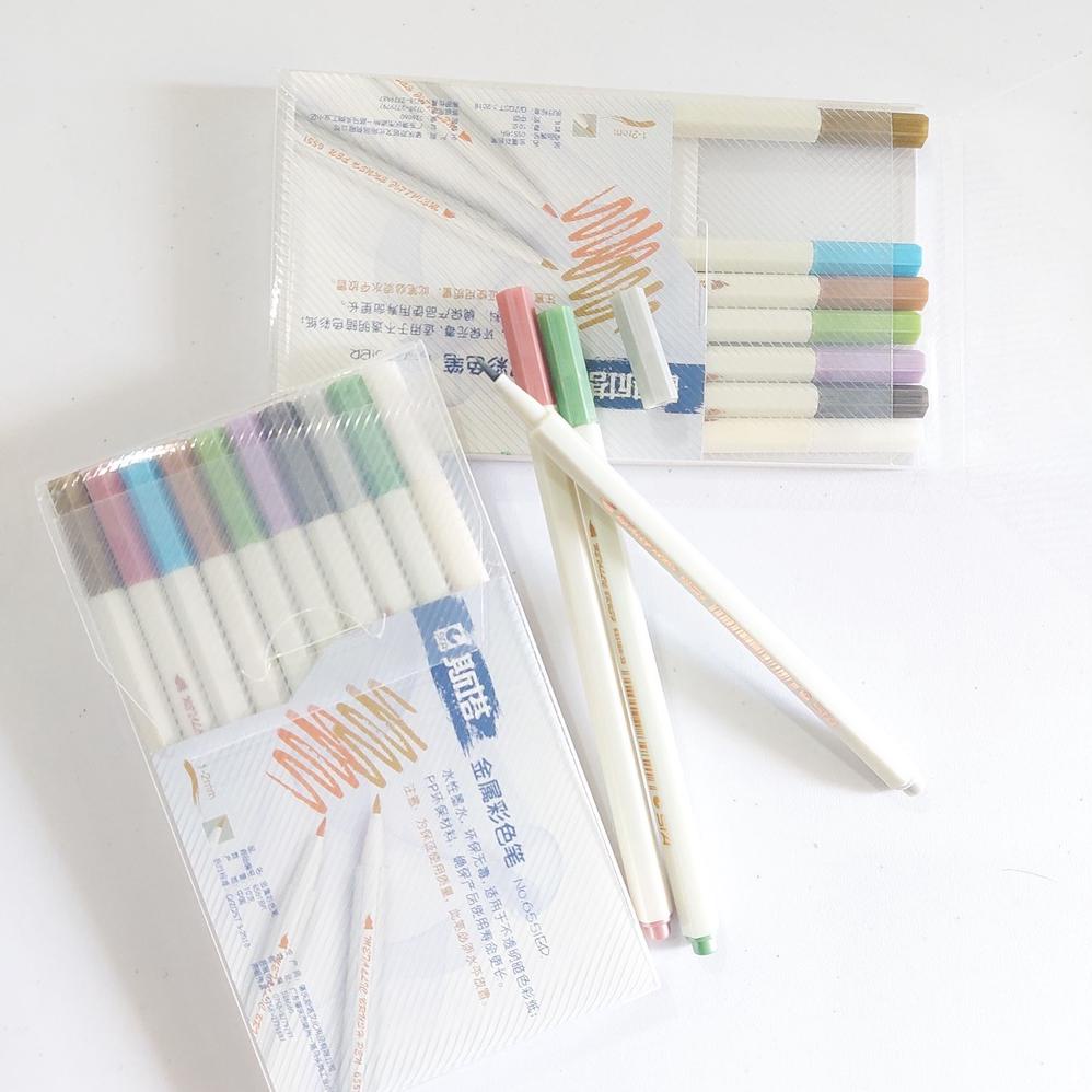 

COD STA Metallic Brush Pen - Pulpen Metalik 1 Set Isi 10 Pcs SPECIAL PROMO