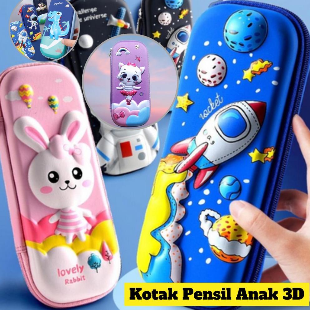 

TERLARIS Kotak Pensil Anak 3D Gambar Timbul Karakter Kartun Lucu Anti Air Tempat Alat Tulis Anak Sekolah SALE