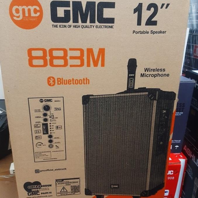 SPEAKER GMC 883 M BLUETOOTH 12" + 1 MIC