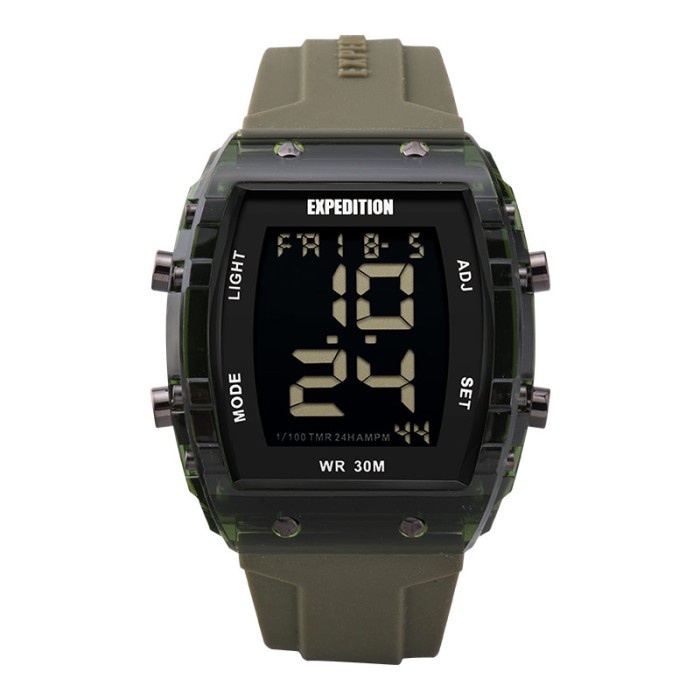 Jam Tangan Wanita Expedition Ladies E 6827 MH RIPBAGN Digital Dial Gr