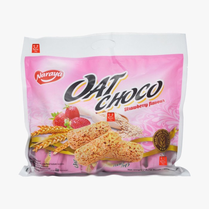 

NARAYA OAT CHOCO STRAWBERRY 400GR /BAG
