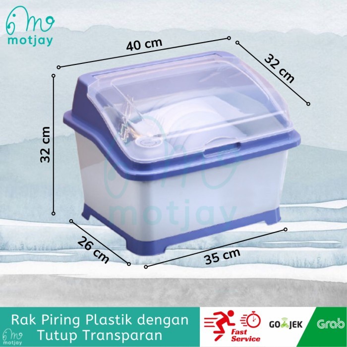 Promo Rak Piring Rak Pengering Piring Dengan Tutup Besar