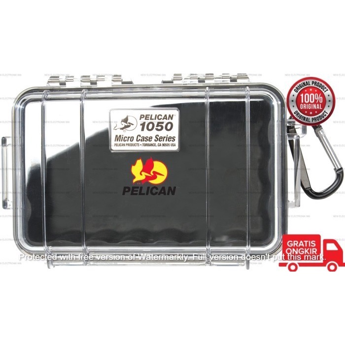Promo Pelican Protector Case Black Clear 1050